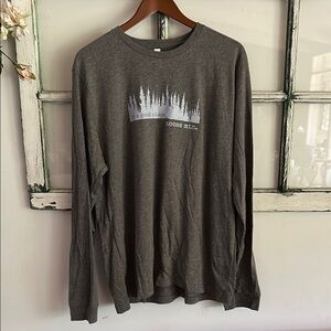 Bella Canvas Gray Long Sleeve Tee Soft Cotton Casual